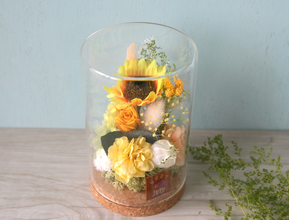 誕生月の天然石  Flower bottle  -ひまわり- 3枚目の画像