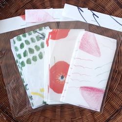 ポチ袋　さんかく　ピンク　5枚セット　ハンドメイド　文具　雑貨 4枚目の画像