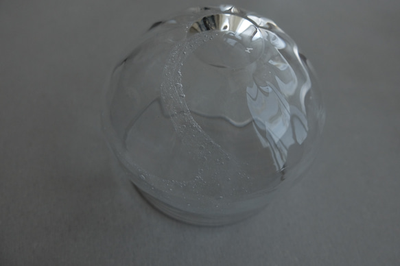 吹製玻璃六角氣泡漩渦 第12張的照片
