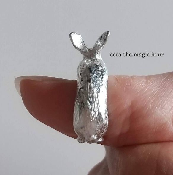 兔子戒指均碼戒指迷你霸王兔兔年寵物/吉祥/幸運符 [訂製] 第7張的照片