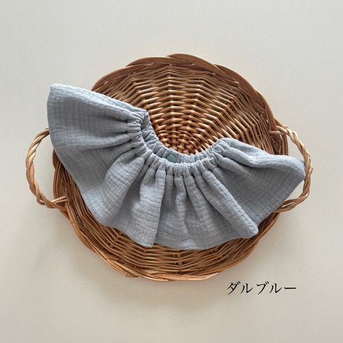 売り切れました  020 ふわふわスタイ  両面ガーゼ 再販3】ふわふわガーゼスタイ✨両面可愛いリバーシブル