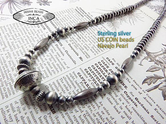 インディアンジュエリー ハンドメイドチェーン 約50センチ