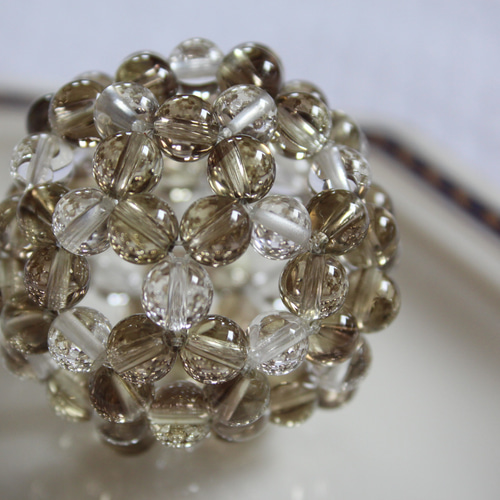 フラーレン 6mm宝石質レモン×スモーキークォーツ＆水晶 その他  