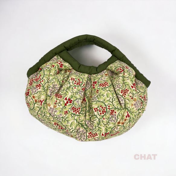 ポットラックバッグ【グリーン・実のある花】Mサイズ 4枚目の画像