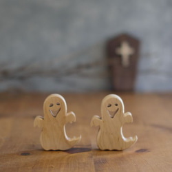 BOO オバケ オブジェ｜ハロウィン おばけ ゴースト 木製 インテリア 雑貨 置物 デコレーション ホラー お化け 5枚目の画像