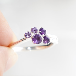 芳しい紫の花✧ラベンダーリング シルバー アメジスト《送料無料》 14枚目の画像