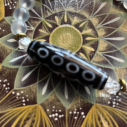 最強天珠組み合わせブレスレット✨️龍眼天珠×皇帝龍天珠✨️16.5