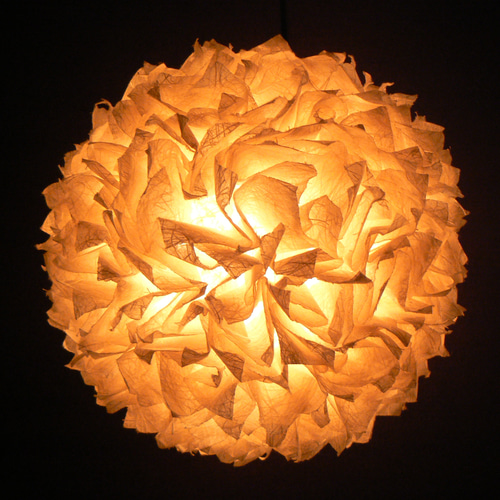 和紙の手作りランプシェード 美濃和紙使用 [繁] 2-1 どこにもない癒し