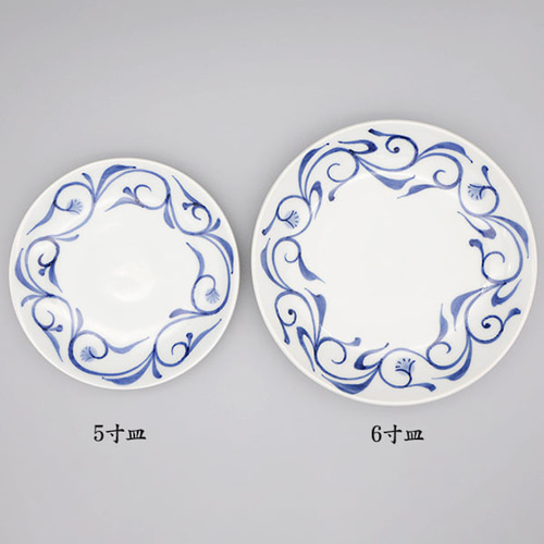 受注生産分※ 砥部焼 お皿 陶器 和風 「唐草6寸皿」 手作り 窯元 受注生産分※ 砥部焼 お皿 陶器 和風 「唐草6寸皿」 手作り 窯元