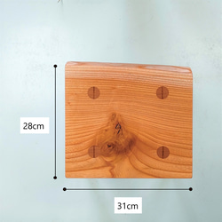ケヤキの一枚板スツール　no.09　☆一点物☆ 10枚目の画像