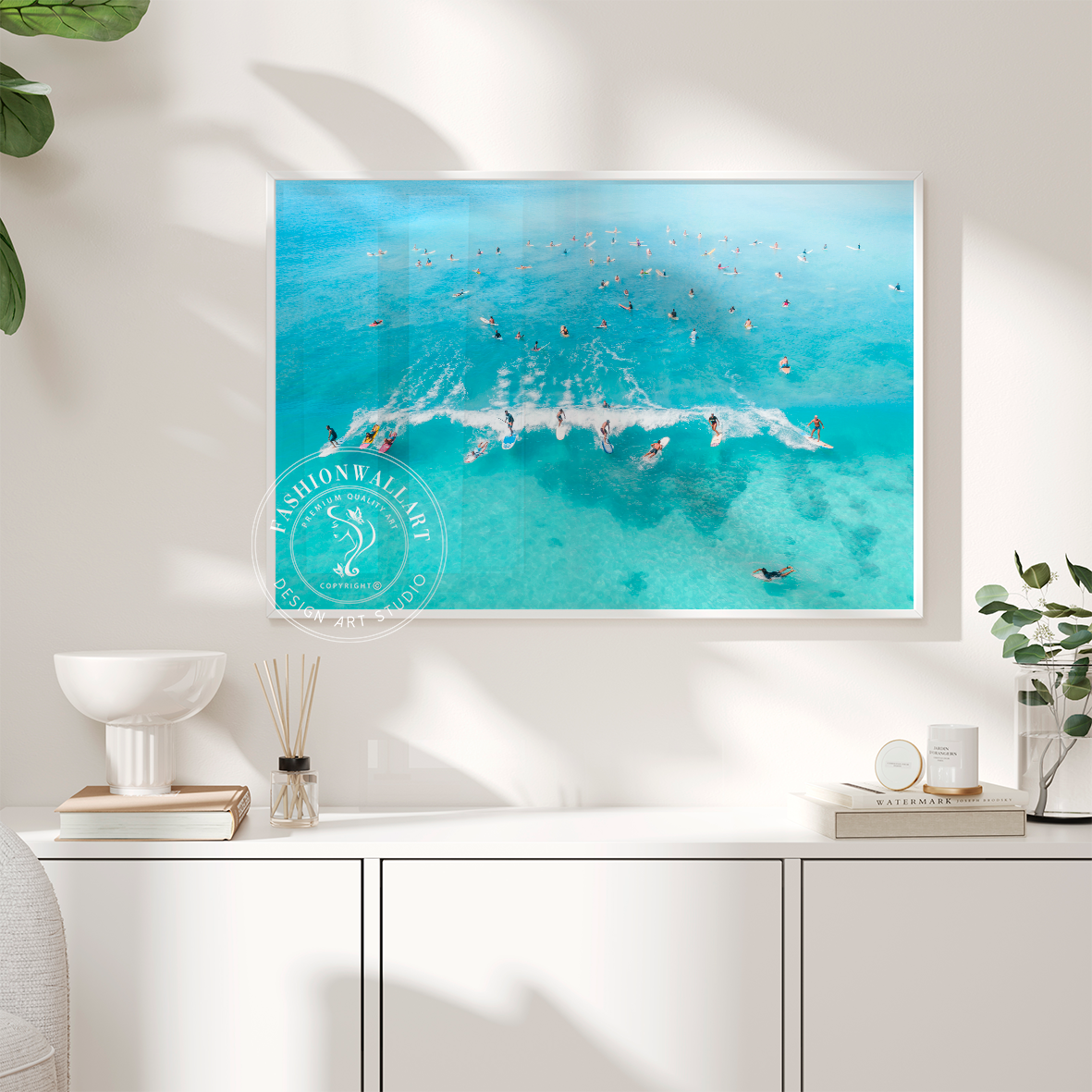 風水効果 Hazel Soan Waterfront リゾートアートポスター 風水