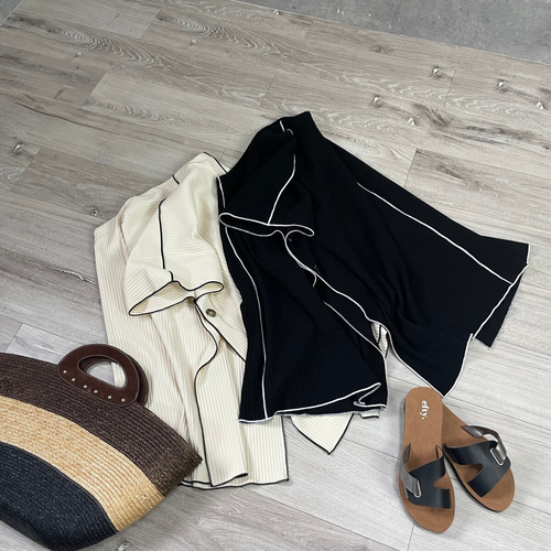 keep my closet 前後2wayドルマン袖 コットンリブチュニック keep my closet 前後2wayドルマン袖 コットンリブチュニック