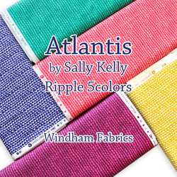 カットクロス Windham Fabrics / Atlantis 53343-3 Ripple Navy 7枚目の画像