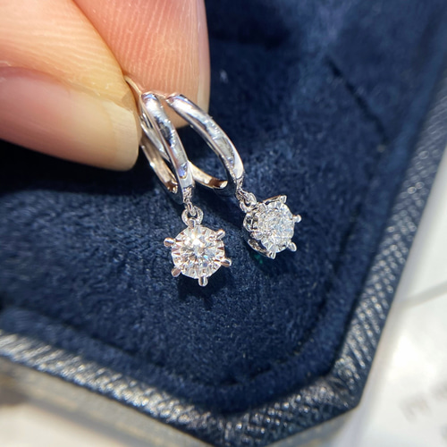 天然ダイヤモンド付きピアスk18 ピアス（フープ） パール大好き(購入前  