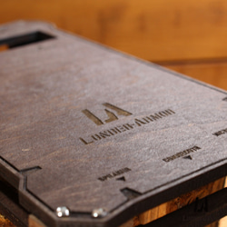 Pixel 7a ケース 木製 ウッド wood case 木 本革 耐衝撃 ハンドメイド LUNBER ARMOR 12枚目の画像