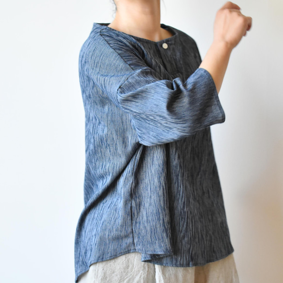 高島Chijimi襯衫享受“Wa”的氛圍[SOL183S] 第5張的照片