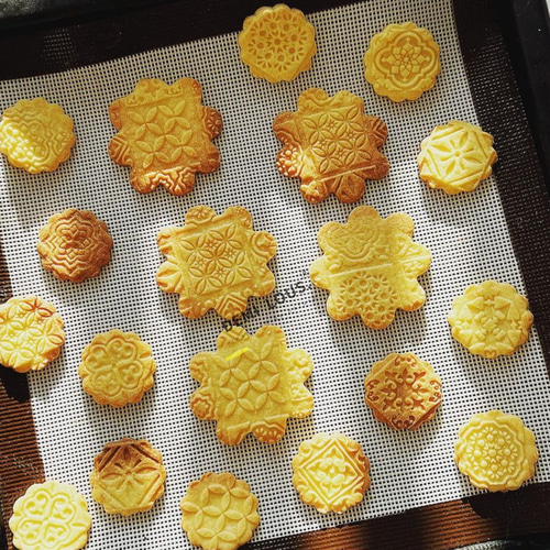 かわいいクッキーローラー/めん棒 (北欧ビスケット柄) めん棒 demilous