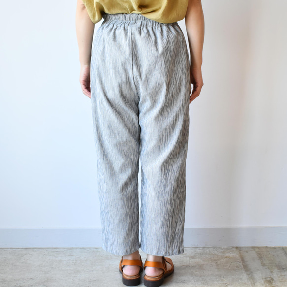 Chijimi Takashima 錐形褲，廓形簡潔，合身舒適 [SOPT183S] 第5張的照片
