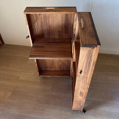 イベント什器 折り畳み コンパクトデスクA/カフェ アンティーク 学習机