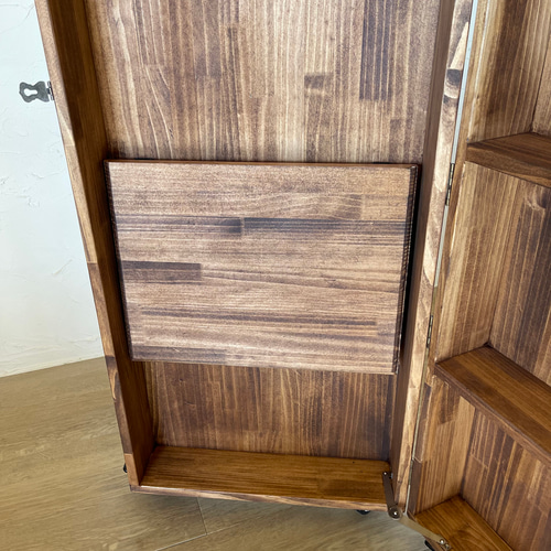 イベント什器 折り畳み コンパクトデスクA/カフェ アンティーク 学習机