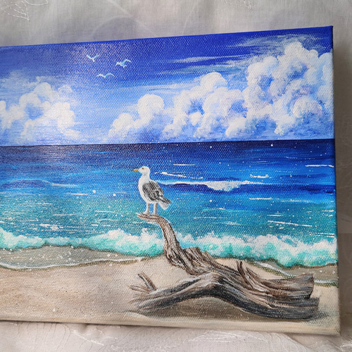 或る夏の日」横長キャンバス 絵画 atelier-kaza碧 通販 16033368