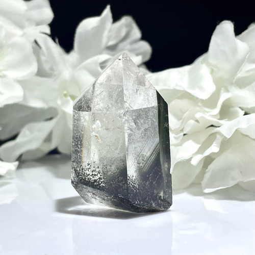 ガネッシュヒマール産ヒマラヤンクォーツ天然石置物インテリア