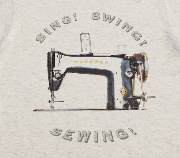 夏の福袋〜8/26★Tシャツ２点セット/ Sing! Swing! Sewing & 麦わら / Sサイズ 6枚目の画像