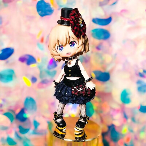 ねんどろいど オビツ11服 ドール服 ミニスカート ピンク