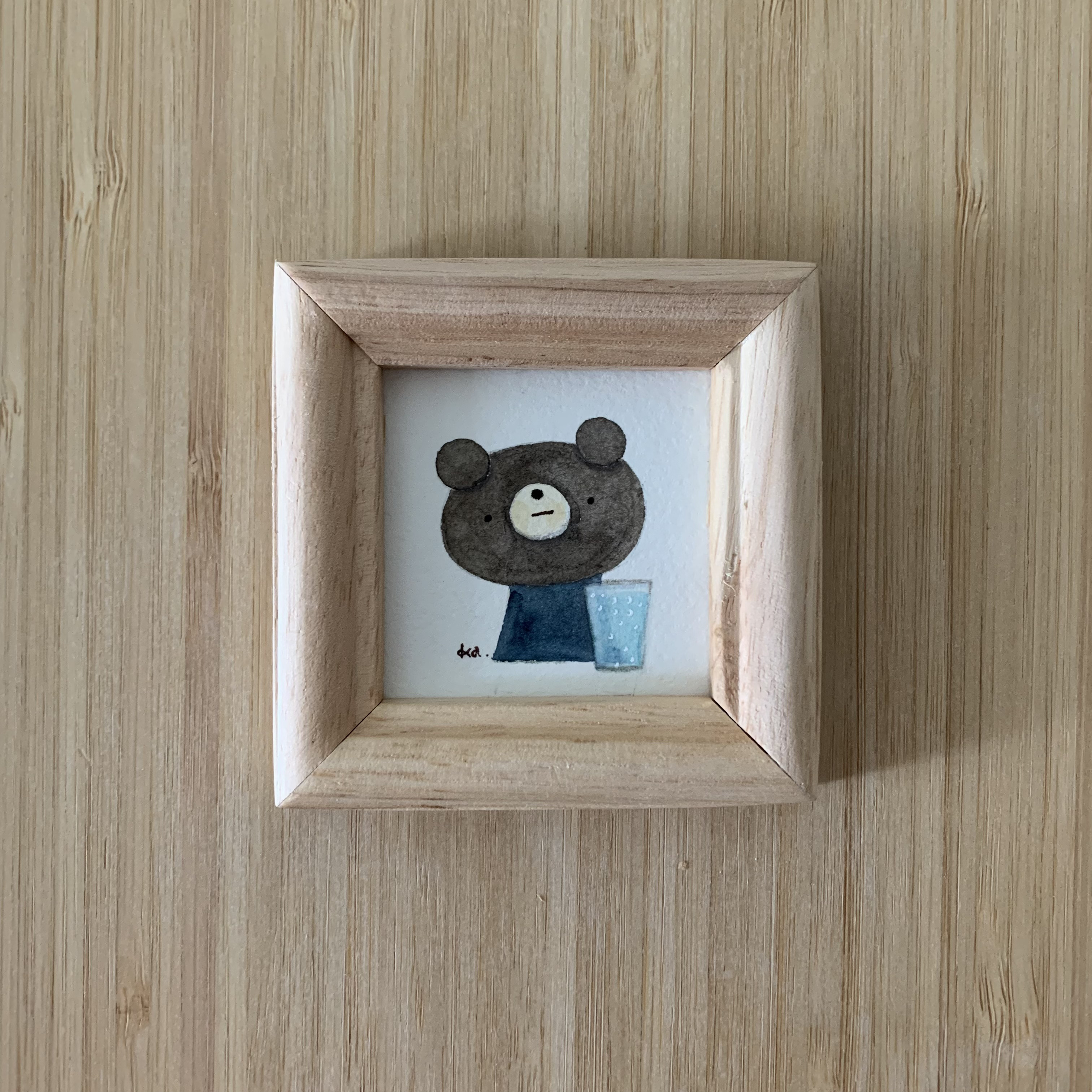 「はじめまして」ミニ額　原画
