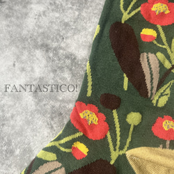 お花柄ユニセックス靴下❤️スケーターソックス グラフィックポップアート北欧デザイン プレゼントプチギフトお祝い フラワー 6枚目の画像