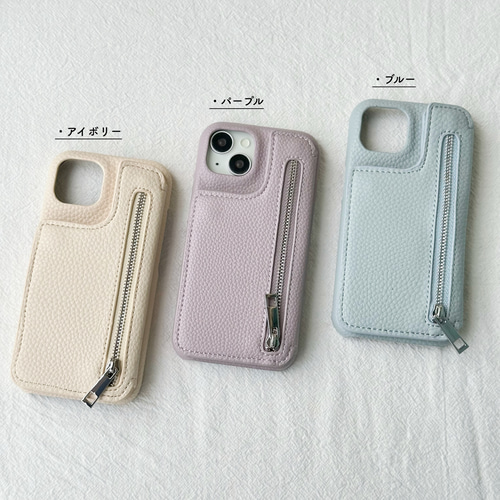 送関込【Harper & Blake】カード収納ミラー付スマホケース /ブル 送関込【Harper & Blake】カード収納ミラー付スマホケース /海貝