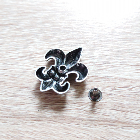 レザークラフト　リリーリベット　大　3組セット 4枚目の画像