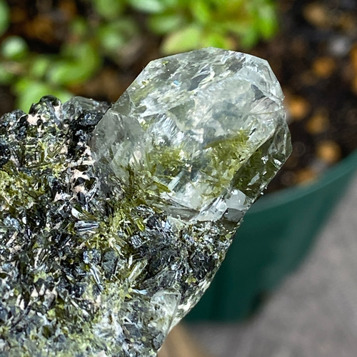 ガーデンクォーツ♢エピドートクラスター♢ヒマラヤンクォーツ