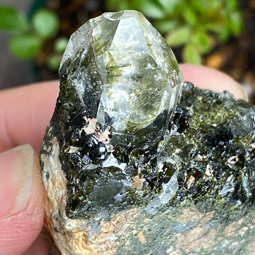 ガーデンクォーツ♢エピドートクラスター♢ヒマラヤンクォーツ 原石