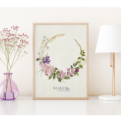 花のポスター　/ i1360 / ライラック、チューリップや水仙など　インテリアポスター 5枚目の画像