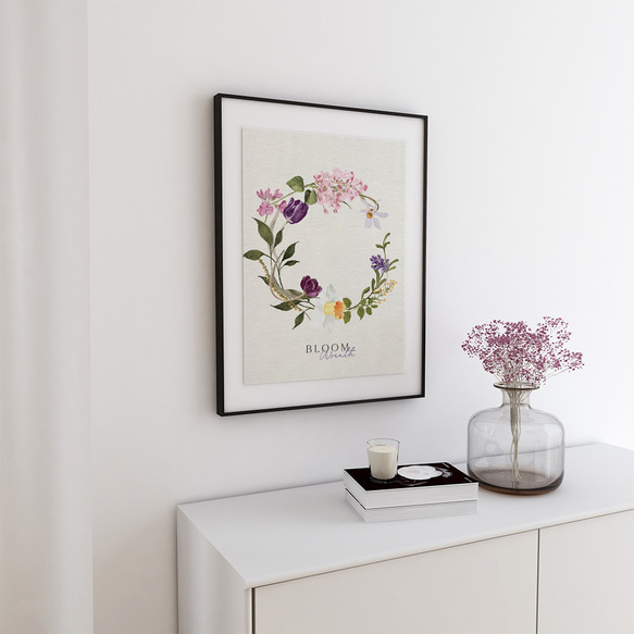 花のポスター　/ i1359 / ライラック、チューリップや水仙など　インテリアポスター 3枚目の画像