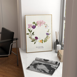 花のポスター　/ i1359 / ライラック、チューリップや水仙など　インテリアポスター 8枚目の画像