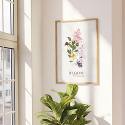 花のポスター　/ i1357 / ライラック、チューリップや水仙など　インテリアポスター 4枚目の画像