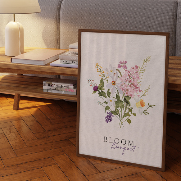 花のポスター　/ i1356 / ライラック、チューリップや水仙など　インテリアポスター 7枚目の画像