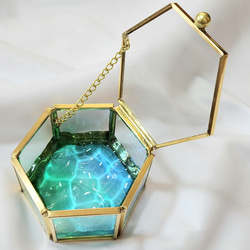 波のアート時計、温度、湿度、日付 クロック clock レジン アート 波