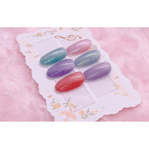 水潤 夏カラーマグネット・マーメイド オーロラマグネットネイル