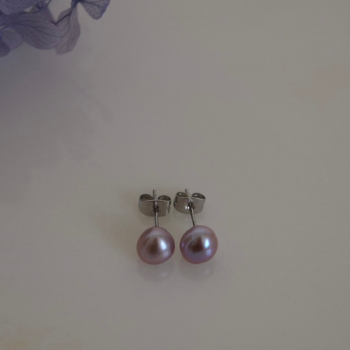 ✨ 7〜8mm✨パープル淡水パール✨小さめバロックパール ✨ 7〜8mm✨パープル淡水パール✨小さめバロックパール