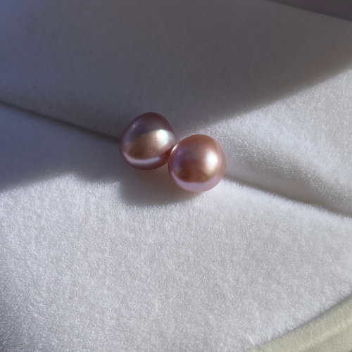 ✨ 7〜8mm✨パープル淡水パール✨小さめバロックパール✨バロック