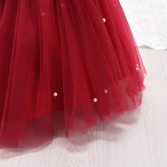 新作プリンセススカート半袖純色ガーリードレス夏 7枚目の画像