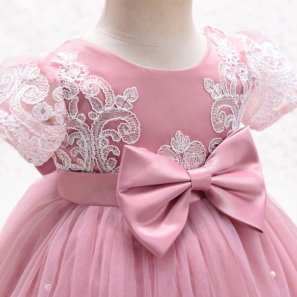 新作プリンセススカート半袖純色ガーリードレス夏 9枚目の画像