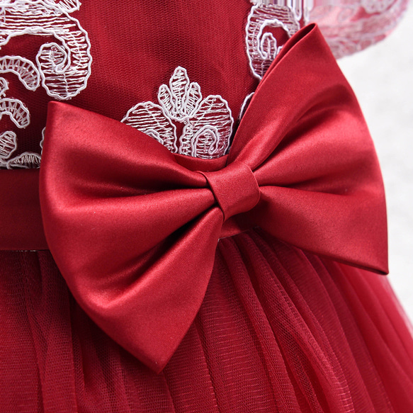 新作プリンセススカート半袖純色ガーリードレス夏 5枚目の画像