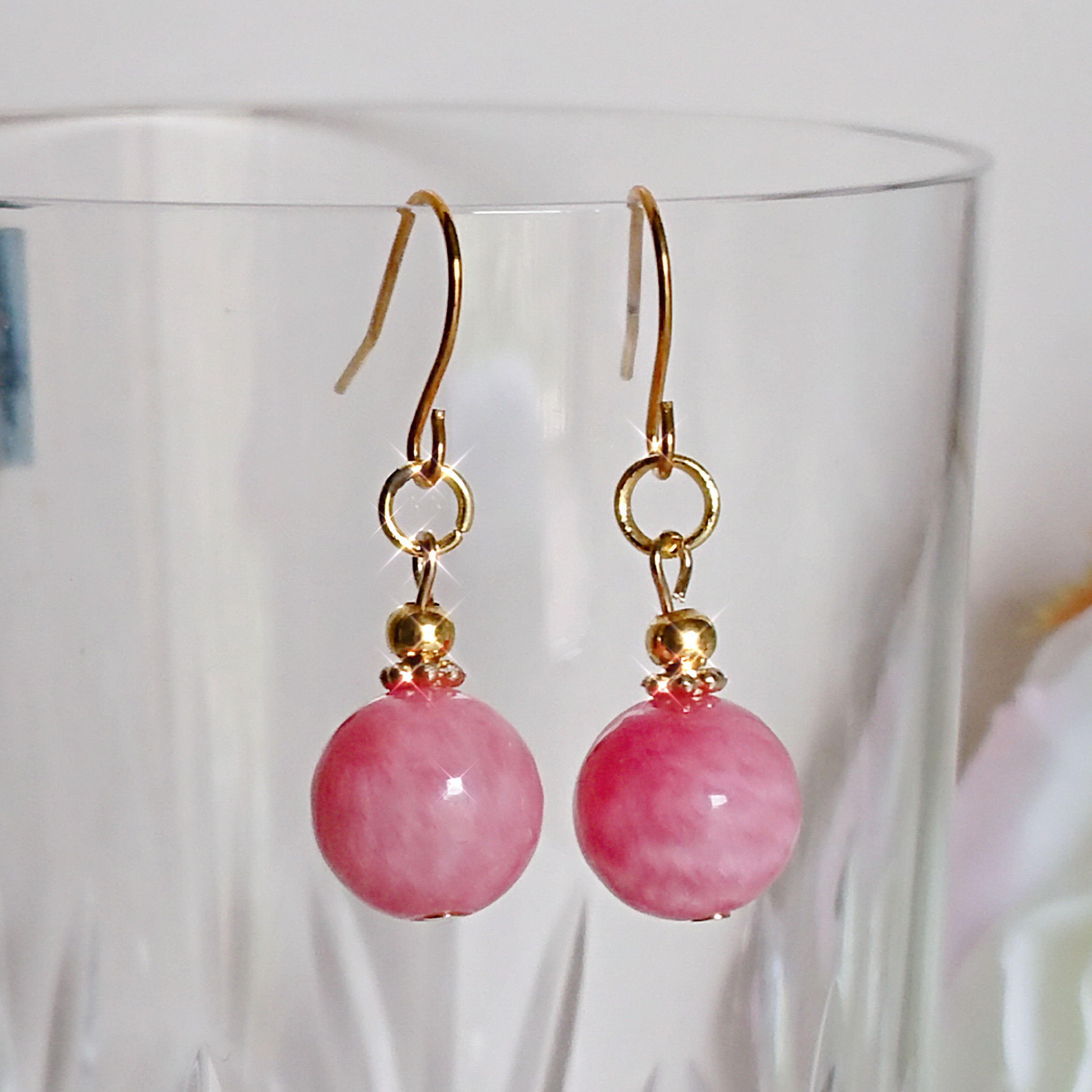 ピアス　天然石　インカローズ　23㍉　ラリマー　スーパーセブン ピアス 天然石 インカローズ 23㍉ ラリマー スーパーセブン 【公式通販】