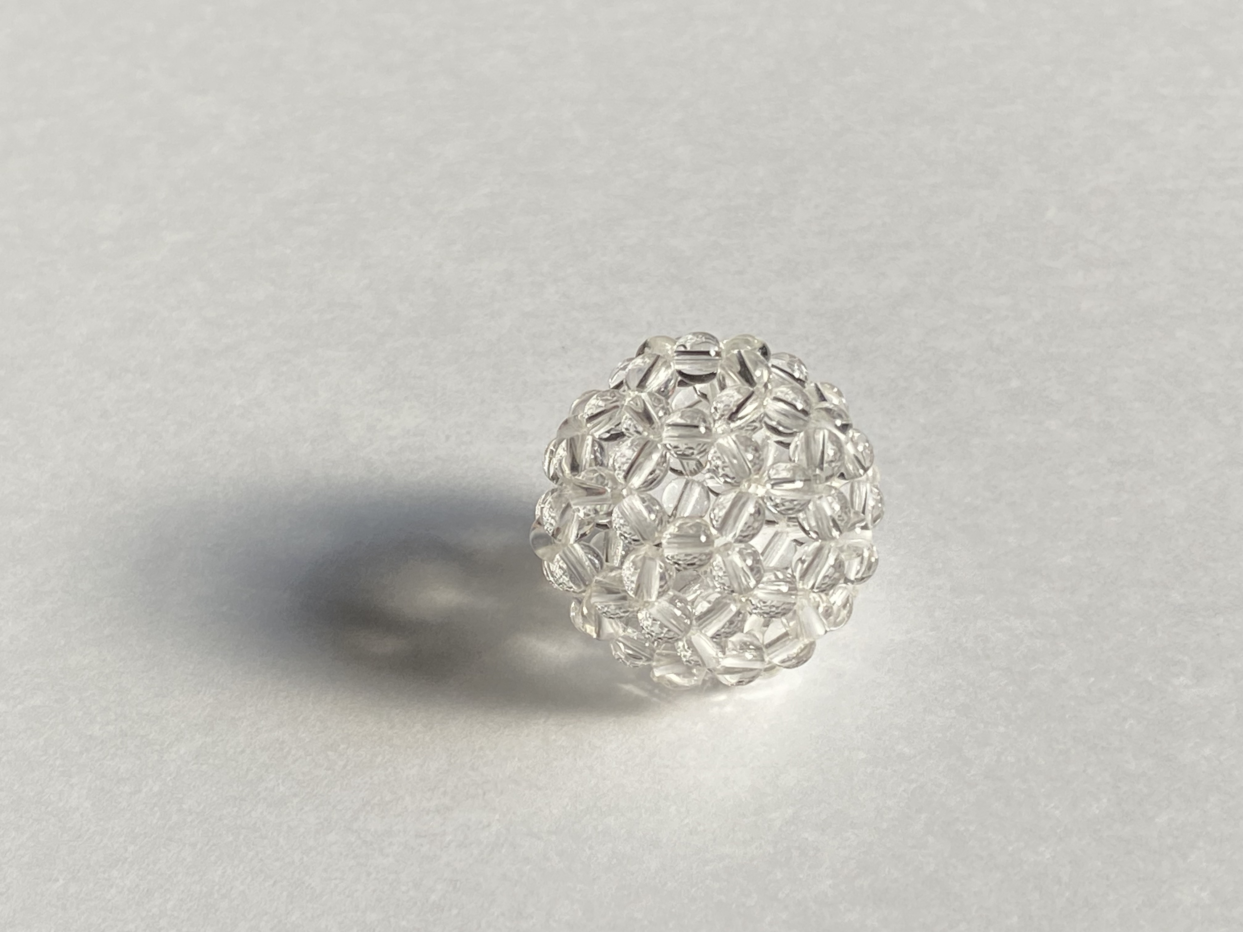 【受注制作】神聖幾何学フラーレン 天然水晶AAA ラウンド 4mm