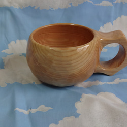 　ヒノキの一木彫りコーヒーカップ 4枚目の画像
