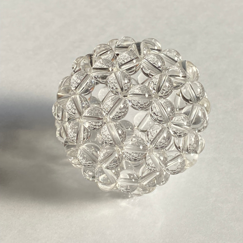 【みあページ】神聖幾何学フラーレン12mm天然水晶 みあページ】神聖幾何学フラーレン12mm天然水晶 みあページ